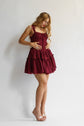 The Fae Dress in Garnet