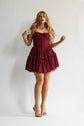 The Fae Dress in Garnet