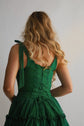 The Siena Mini Dress in Evergreen