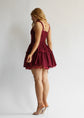 The Fae Dress in Garnet