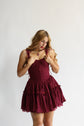 The Fae Dress in Garnet