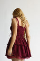 The Fae Dress in Garnet