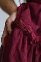 The Fae Dress in Garnet