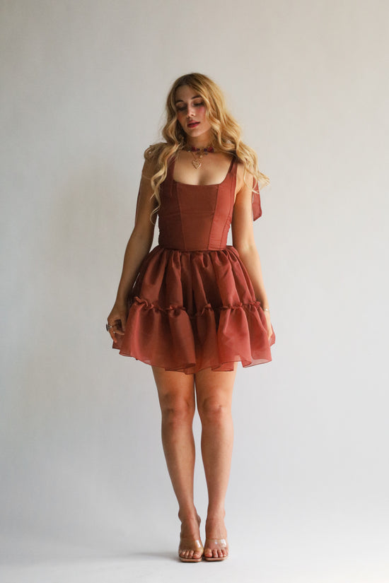 The Siena Mini Dress in Fawn