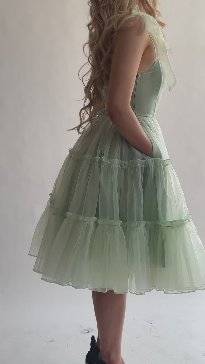 The Siena Dress in – Green Seafoam wildroseandsparrow